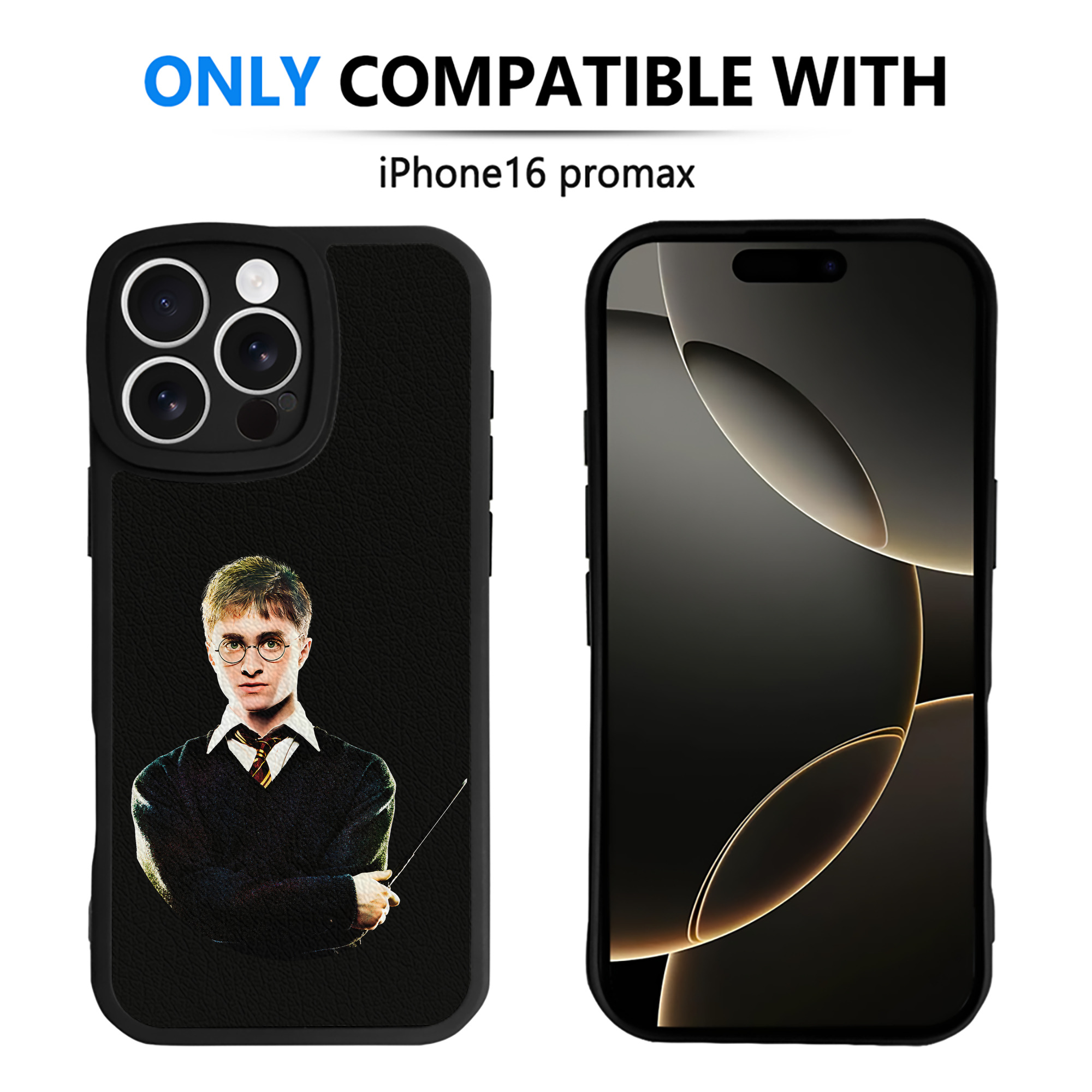 （画像用） Harry Potter ハリー・ポッターシリーズ 【iPhone 16シリーズ対応】シリコンスマホケース（レザー調） 材質：シリコン